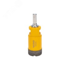 Коронка алмазная профессиональная 32мм по керамограниту и железобетону М14, вакуумное спекание, для УШМ