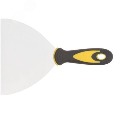 Шпатель, нерж.сталь, прорезиненная ручка 6'' (150 мм)