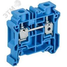 ARMAFIX Колодка клеммная CY10BU винтовая 10мм2 проходная синяя Ex IEK