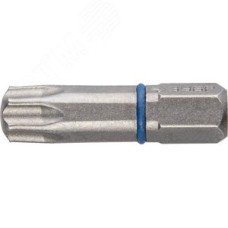 Биты ''ЭКСПЕРТ'' торсионные кованые, обточенные, хромомолибденовая сталь, тип хвостовика C 1/4'', T30, 25мм, 2шт