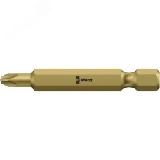 Биты 851/4 RH PH экстратвердые узкий стержень для саморезов для гипсокартона хвостовик 1/4 E 6.3 PH 2X50 мм