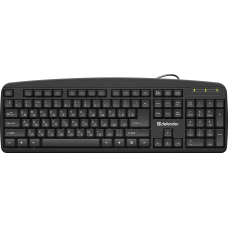 Defender Проводная клавиатура Office HB-910 RU,черный,полноразмерная