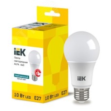 Лампа LED ALFA A60 груша 10Вт 230В 4000К E27 6шт