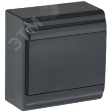 Корпус модульный пл. нав. ЩРН-П-6 PRIME черный IP41
