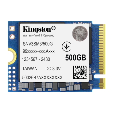 Твердотельный накопитель/ Kingston SSD NV3, 500GB, M.2(22x30mm), NVMe, PCIe 4.0 x4, 3D TLC, R/W 5000/3000MB/s, TBW 160, DWPD 0.2 (60 мес)