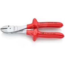 Бокорезы VDE 1000V резка - проволока средней твердости 42мм твердая проволока 3мм рояльная струна (HRC 59) 25мм L=200мм хромированные обливные рукоятки