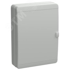 Корпус пластиковый навесной на 54 модуля КМПн-54 IP65 TEKFOR серая непрозрачная дверь