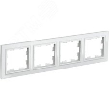 BRITE Рамка 4 поста РУ-4-БрБ белый