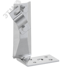 Держатель проводника круглого 6-10 мм винтовой угловой скрытый h 70 мм оцинкованная сталь