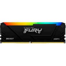 Память оперативная/ Kingston 8GB 3200MT/s DDR4 CL16 DIMM FURY Beast RGB