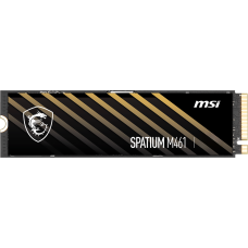 MSI SSD SPATIUM M461, 1000GB, M.2(22x80mm), NVMe, PCIe 4.0 x4, 3D TLC, R/W 5000/3200, IOPs 630 000/750 000, TBW 250, DWPD 0.14 (5 лет)