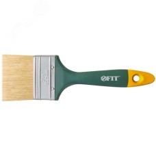 Кисть флейцевая ''Контур'', натур.светлая щетина, пластиковая ручка  2'' (50 мм)