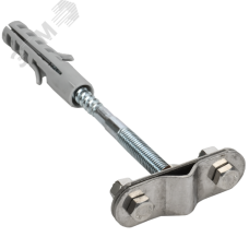 Держатель проводника круглого 6-10мм L=100 мм бетонный фасад нержавеющая сталь IEK