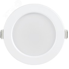 Светильник декоративный светодиодный LED встраиваемый ДВО 1611 белый круг 7Вт 4000К IP20