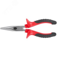 Тонконосы ''Оптима'', двухцветные обрезиненные ручки, полированная сталь 165 мм