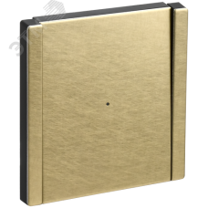 FORTE&PIANO Выключатель 1-клавишный проходной с индикацией 10А FP604M металл шампань IEK