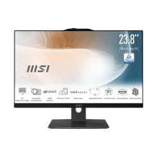 Моноблок/ MSI Modern AM242P 1M-1663XRU   23.8"(1920x1080 IPS)/Intel Core 5 120U(1.4Ghz)/16384Mb/2000+256PCISSDGb/noDVD/Int:Intel® Graphics/Cam/BT/WiFi/war 1y/4.65kg/Black/noOS + Wireless KB+M
