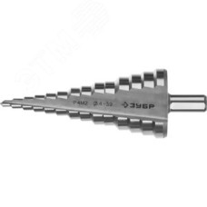 Сверло ступенчатое 4-39мм, 14 ступеней