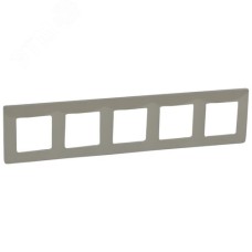 Рамка 5-местная светлая галька ETIKA