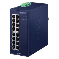 коммутатор/ PLANET IGS-1600T IP30 Industrial 16-Port 10/100/1000T Gigabit Ethernet Switch (-40~75 degrees C, dual 12~48V DC/24V AC),UL certified