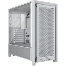 Корпус без блока питания/ Case Corsair Frame 4000D, Midi-Tower, TG, no fan, 2xUSB-A 3.2, 1xUSB 3.2 Type-C, E-ATX, ATX, mATX, mITX White