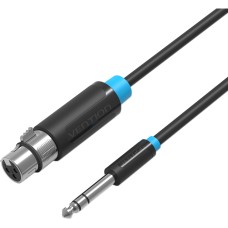 Кабель Vention аудио Jack 6.5 M/XLR F - 2м