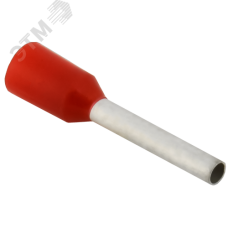 Наконечник НШВИ 1,0-10 темно-красный (20шт/упак) IEK