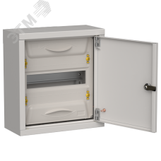 TITAN 5 Корпус металлический ЩРн-12 (1х12) 335х310х140мм IP31 серый (одна дверь) IEK