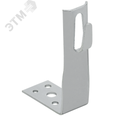 Держатель проводника круглого 6-8 мм угловой h 60 мм оцинкованная сталь