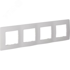 Рамка 4-местная белый ETIKA