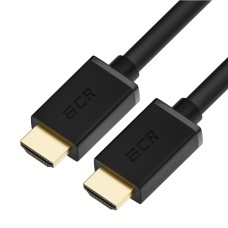 GCR Кабель 10.0m HDMI 2.0, Ultra HD, 4K 60Hz / 5K*30Hz, HDR 4:2:0, 3D, AUDIO, 18.0 Гбит/с, черный, медь, 3X экран с армированием