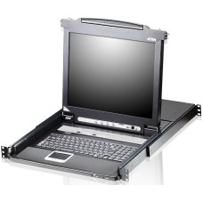 16-портовый KVMP-переключатель с ЖК-дисплеем Slideaway/ATEN/ SINGLE RAIL 16P PS/2-USB LCDKVMP 17INCH