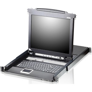 16-портовый KVMP-переключатель с ЖК-дисплеем Slideaway/ATEN/ SINGLE RAIL 16P PS/2-USB LCDKVMP 17INCH