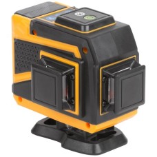 Уровень лазерный самоуспокаивающийся, зеленые лучи, 3 плоскости 360 гр., диапазон 20 м, Li-Ion аккум., 2 уровня яркости, без треноги, платформа для подъема, пульт управления, пластиковый кейс