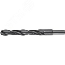 Сверло по металлу, проточенный хвостовик, сталь Р4М2, класс В ТЕХНИК 17.0х184мм