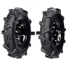 Колеса пневматические с осями для мотоблоков 4.00-10, 2 шт