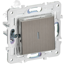 SKANDY Выключатель 1-клавишный с индикацией 10А SK-V07N никель IEK