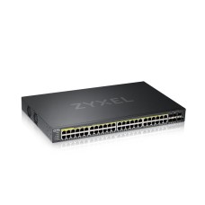 Коммутатор/ ZYXEL NebulaFlex Pro GS2220-50HP Hybrid L2 PoE+ Switch, 19 "rack, 44xGE PoE +, 4xCombo (SFP / RJ-45 PoE+), 2xSFP, 375W PoE Budget, Standalone / Cloud Management