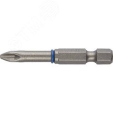 Биты ''ЭКСПЕРТ'' торсионные кованые, обточенные, хромомолибденовая сталь, тип хвостовика E 1/4'', PZ2, 50мм, 2шт