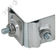 Держатель проводника круглого 6-10 мм для фальца угловой h 40 мм оцинкованная сталь