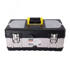Ящик для инструмента пластиковый 18'' ( 450х250х195 мм ) замки и стенки нерж. сталь