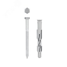 Дюбель фасадный, нейлон/цинк 10 x 100 мм, 50 шт ФД-П