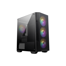 Корпус ПК без блока питания/ Case MSI MAG FORGE M100A, Mini-Tower, TG, 4x120mm ARGB, 2xUSB 2.0, 1xUSB 3.0, mATX, mITX Black