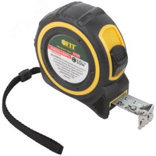 Рулетка ""Смарт"", калибр.лента, нейлон.покр., магн.крючок, прорезиненный корпус 10 м х 25 мм