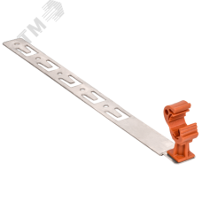 Держатель проводника круглого 8-10мм черепичная кровля с крючком с пластиковым фиксатором L=330мм нержавеющая сталь IEK