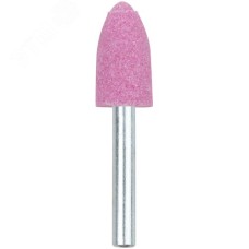 Шарошка абразивная (по металлу), хвостовик 6 мм, цилиндр с острым наконечником 14x25 мм