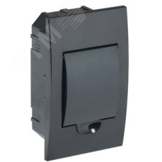 Корпус модульный пл. встр. ЩРВ-П-4 черный IP41