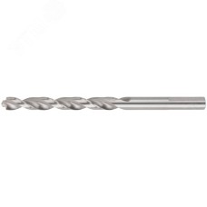 Сверло по металлу HSS полированное, центровочный наконечник, Р6М5, блистер 7,0х109 мм