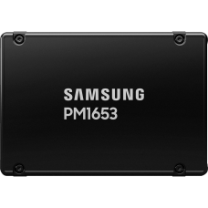 Твердотельный накопитель/ Samsung SSD PM1653, 30720GB, 2.5" 15mm, SAS 24Gb/s, 3D TLC, R/W 4200/up 3800MB/s, IOPs 800 000/140 000, TBW 56064, DWPD 1 (12 мес.)