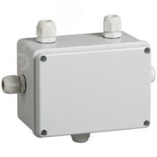 Коробка КМ41331 распаячная для открытой проводки 150х110х85мм IP55 RAL7035 гермовводы PG11